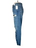 Topshop 100% Cotton Graphic Blue Jeans Size 28 waist - photo 5