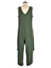 Tiana B. Solid Green Jumpsuit Size M - photo 2