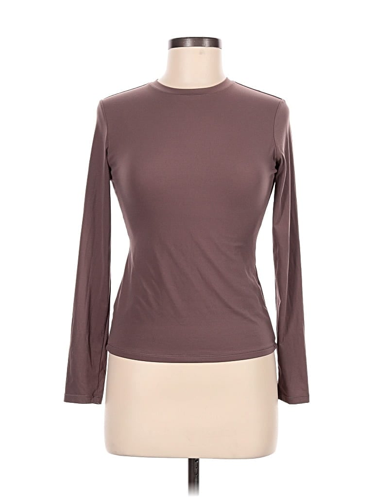 Pre-owned Pumiey Long Sleeve T-shirt In Brown