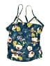 Unbranded Floral Blue Swimsuit Top Size M - photo 2