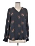 T Tahari 100% Polyester Gray Long Sleeve Blouse Size M - photo 1
