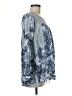 En Creme 100% Rayon Blue Long Sleeve Blouse Size M - photo 4