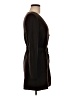 Ann Taylor Solid Brown Black Wool Cardigan Size M - photo 4
