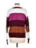 St. John's Bay Color Block Burgundy Pullover Sweater Size M - photo 2