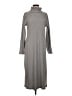 Lou & Grey Gray Casual Dress Size M - photo 1
