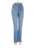 Just Black Hearts Blue Jeans Size 25 waist - photo 1