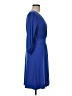 Tart Solid Blue Casual Dress Size M - photo 4