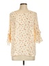 LC Lauren Conrad 100% Polyester Ivory 3/4 Sleeve Blouse Size L - photo 1