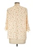 LC Lauren Conrad 100% Polyester Ivory 3/4 Sleeve Blouse Size L - photo 2