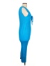 Peach Blue Cocktail Dress Size L - photo 4