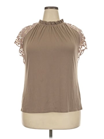 Worthington Short Sleeve Blouse (view 1)