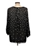 NYDJ 100% Polyester Polka Dots Black 3/4 Sleeve Blouse Size L - photo 2