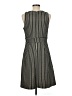 Ann Taylor LOFT Houndstooth Black Casual Dress Size 8 - photo 2
