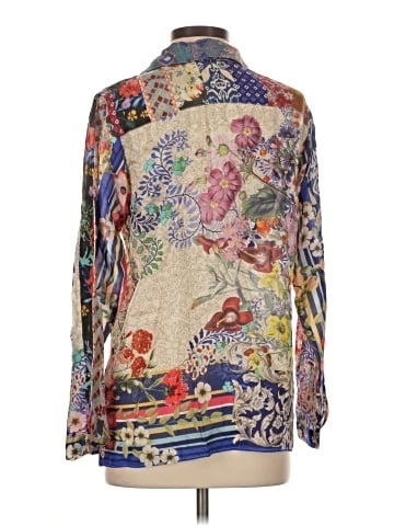 Johnny Was Long Sleeve Silk Top (view 2)