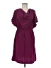 Mossimo Solid Burgundy Casual Dress Size M - photo 1