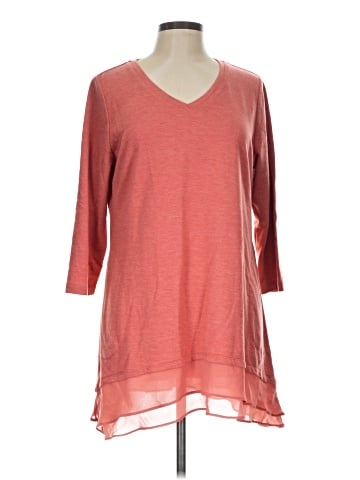 LOGO Lounge 3/4 Sleeve Top (view 1)