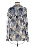 Free People Print Blue Long Sleeve Blouse Size M - photo 2