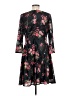 ECI 100% Polyester Floral Black Casual Dress Size 8 - photo 2
