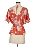 Good Luck Gem Orange Short Sleeve Blouse Size XS - photo 2