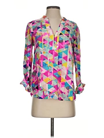 Alice & Trixie Long Sleeve Silk Top (view 1)