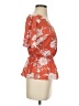 Good Luck Gem Orange Short Sleeve Blouse Size XS - photo 4