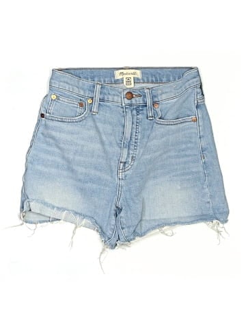 Madewell High-Rise Denim Shorts in Watt Wash: Summerweight Edition (view 1)