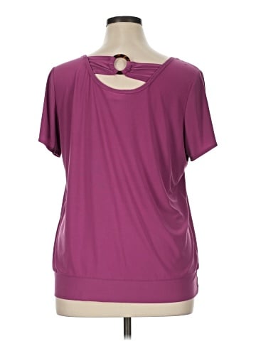 Jaclyn Smith Short Sleeve Blouse (view 2)