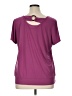 Jaclyn Smith Purple Short Sleeve Blouse Size 1X - photo 2