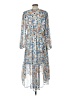 Joie 100% Polyester Blue Casual Dress Size L - photo 2