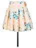 Connection 18 Floral Ivory Casual Skirt Size S - photo 2