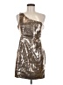 Forever 21 100% Polyester Metallic Silver Cocktail Dress Size M - photo 1