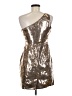 Forever 21 100% Polyester Metallic Silver Cocktail Dress Size M - photo 2
