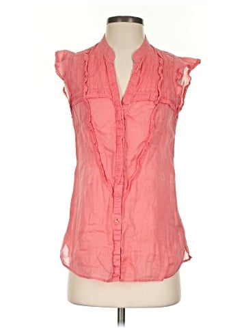 Massimo Dutti Sleeveless Button-Down Shirt (view 1)