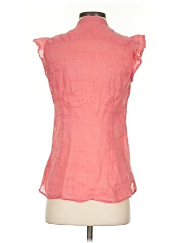 Massimo Dutti Sleeveless Button-Down Shirt (view 2)
