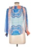 Ramy Brook 100% Polyester Blue 3/4 Sleeve Blouse Size L (estimated) - photo 2