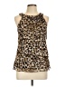 Iz Byer 100% Polyester Gold Sleeveless Blouse Size L - photo 1
