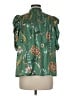 THML 100% Polyester Green 3/4 Sleeve Blouse Size M - photo 2