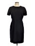 J.Crew 100% Wool Solid Black Casual Dress Size 12 - photo 1