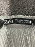 Zara Silver Short Sleeve Blouse Size M - photo 7