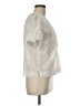 Democracy 100% Cotton Ivory Short Sleeve Blouse Size M - photo 4