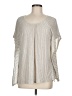 Purejill Silver 3/4 Sleeve Blouse Size M - photo 1
