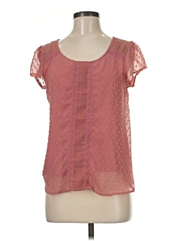 LC Lauren Conrad Short Sleeve Blouse (view 1)