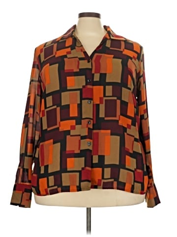 Worthington Long Sleeve Blouse (view 1)