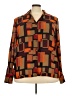 Worthington 100% Polyester Color Block Brown Long Sleeve Blouse Size 22 - photo 1
