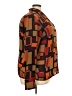 Worthington 100% Polyester Color Block Brown Long Sleeve Blouse Size 22 - photo 4