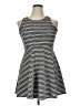 Pinky Chevron-herringbone Gray Casual Dress Size 16 - photo 1