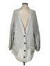 Knitted & Knotted 100% Polyester Silver Cardigan Size L - photo 1