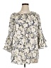 Chaps 100% Polyester Ivory 3/4 Sleeve Blouse Size 1X - photo 1