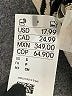 H&M Stripes Ivory Shorts Size S - photo 4