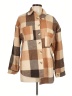 Unbranded Plaid Brown Coat Size L - photo 1